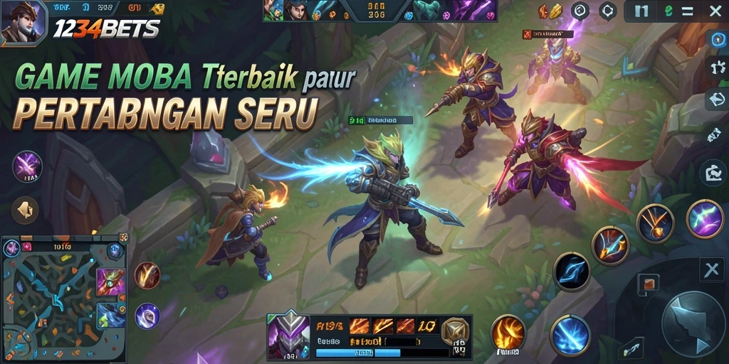 Tangkapan layar dari pertarungan intens dalam 1234BETS.
