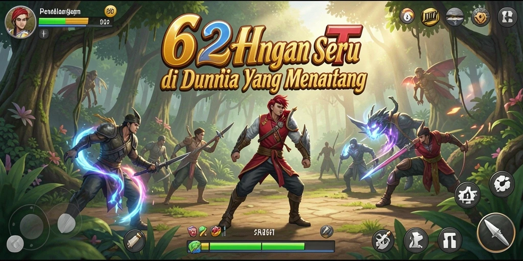 Screenshot gameplay 62HOT menampilkan petualangan yang menegangkan.