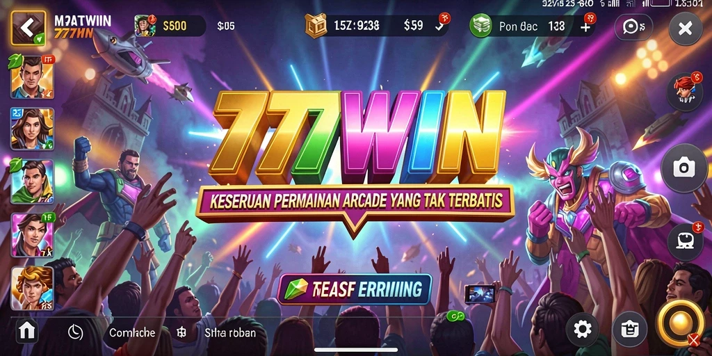 Screenshot 777WIN menampilkan aksi seru dalam gameplay Arcade.