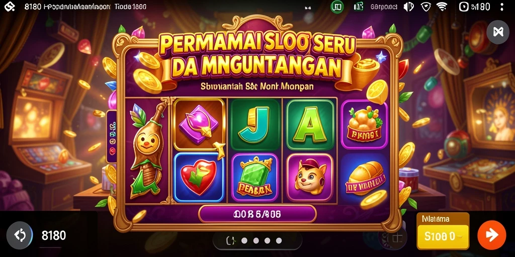 Screenshot utama 8180 menampilkan gameplay Slot yang mendebarkan.