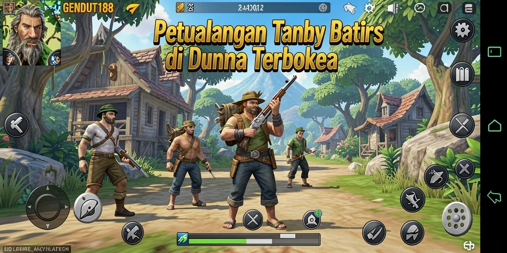 Screenshot GENDUT188 menampilkan petualangan seru di dunia terbuka.