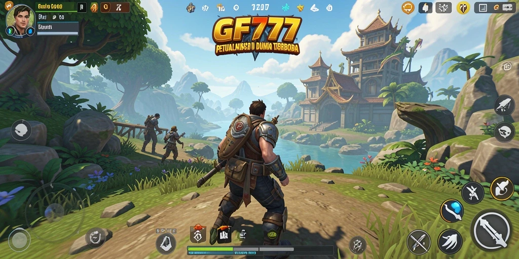 Screenshot menunjukkan petualangan seru dalam dunia terbuka GF777.
