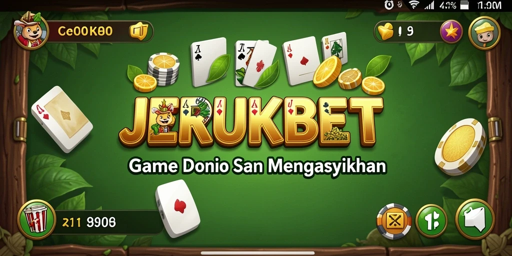 Screenshot gameplay JERUKBET yang menampilkan keseruan bermain Domino.