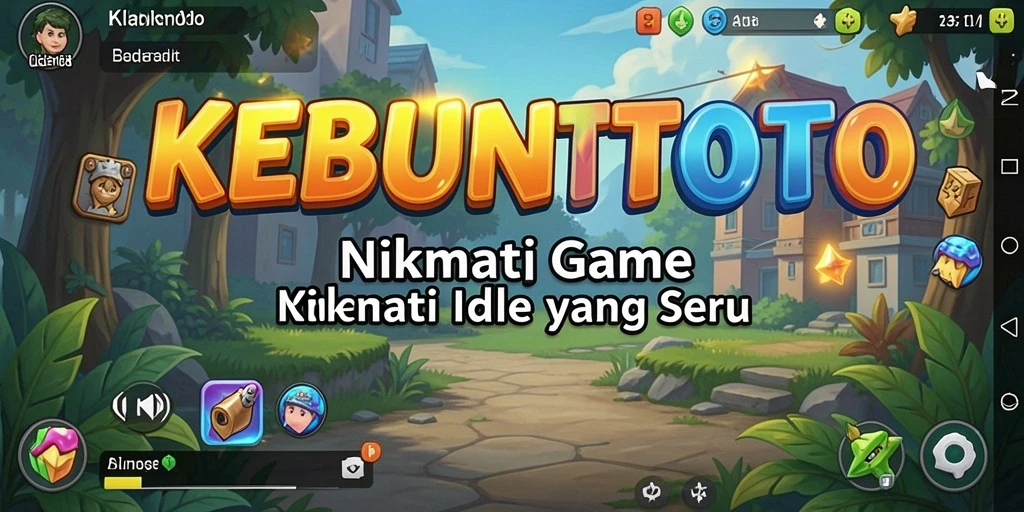 Tampilan gameplay KEBUNTOTO yang menarik dan penuh warna.