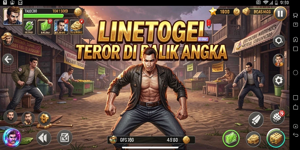 Screenshot gameplay HORROR LINETOGEL yang mencekam dan penuh ketegangan.