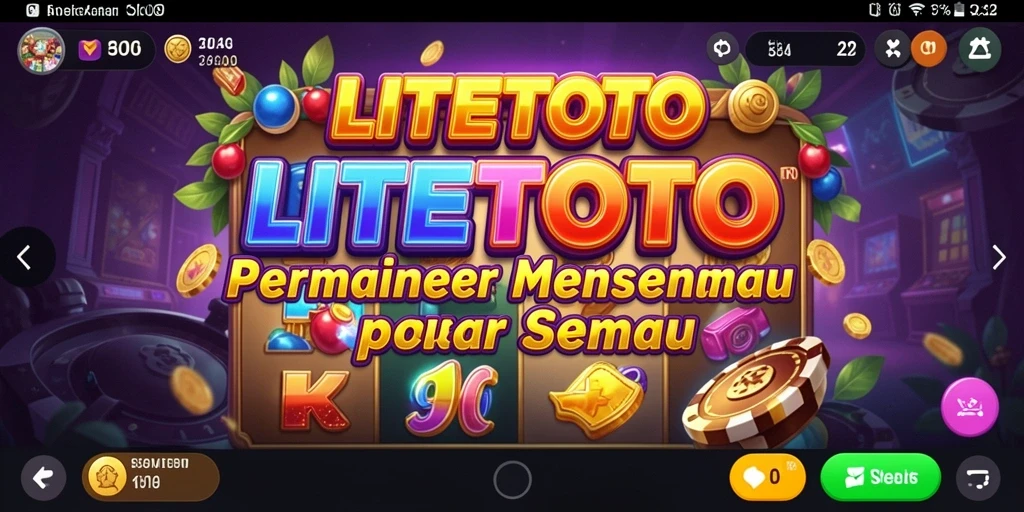 Screenshot gameplay LITETOTO yang menunjukkan keseruan permainan Slot.