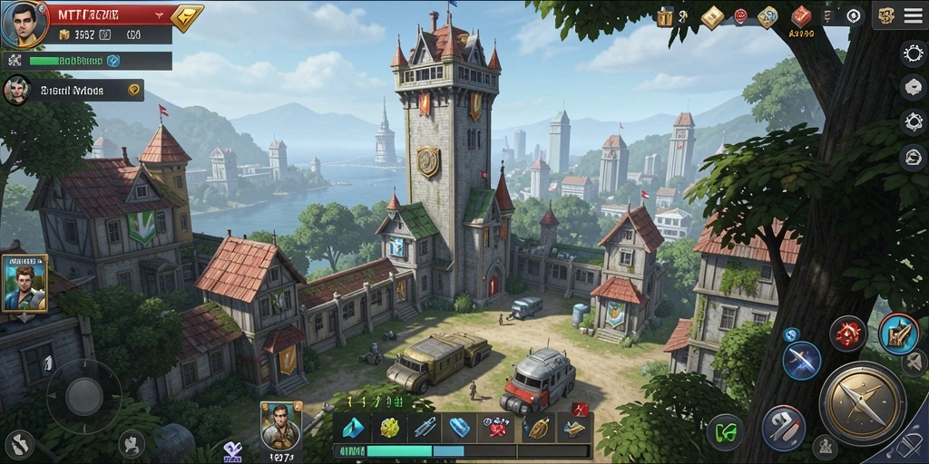 Tangkapan layar menunjukkan aksi gameplay menegangkan dari Tower Defense.