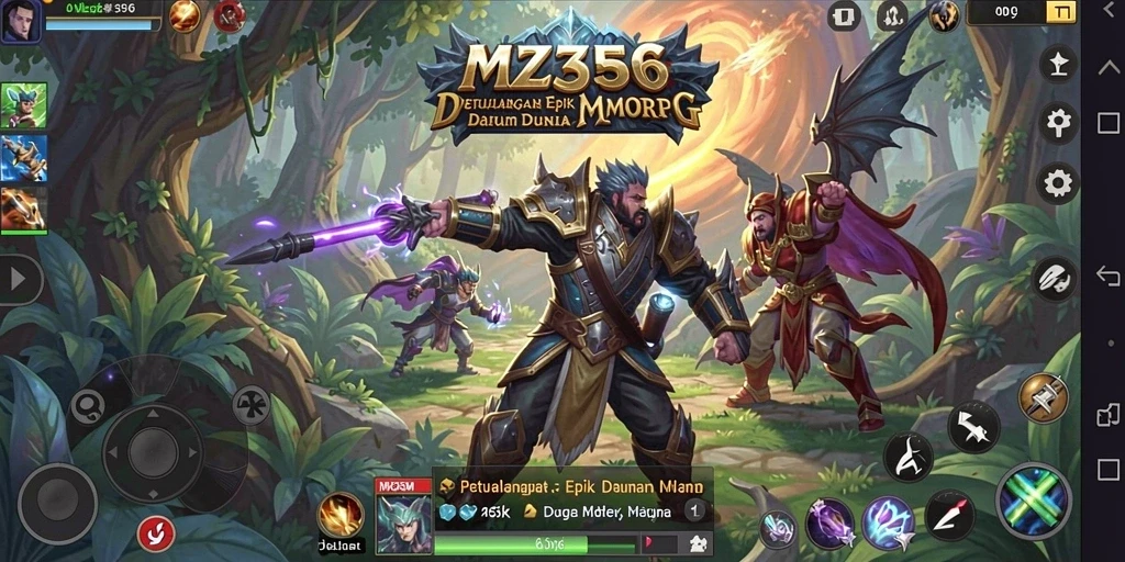 Tampilan gameplay MZ356 yang epik dan mendebarkan.