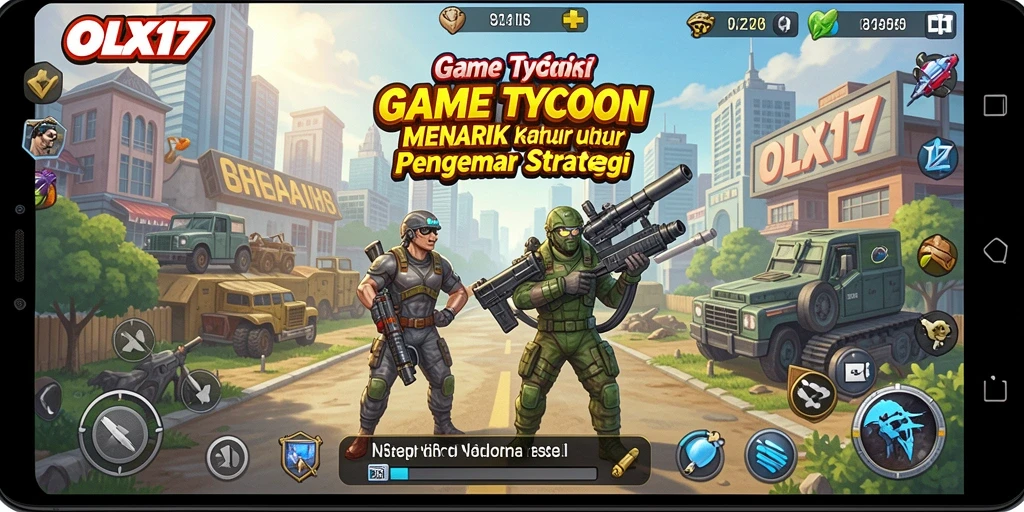 Tangkapan layar OLX17 menampilkan pengalaman gameplay Tycoon yang mendebarkan.