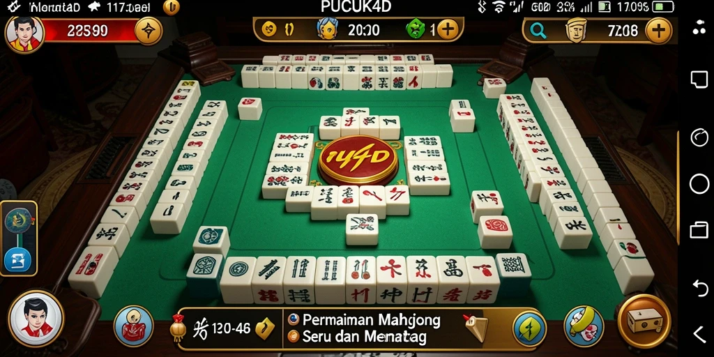 Screenshot menampilkan gameplay Mahjong yang menarik dan interaktif di PUCUK4D.