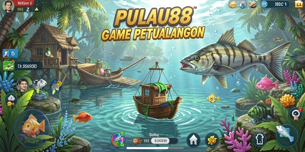 Tangkapan ikan berwarna-warni di PULAU88.