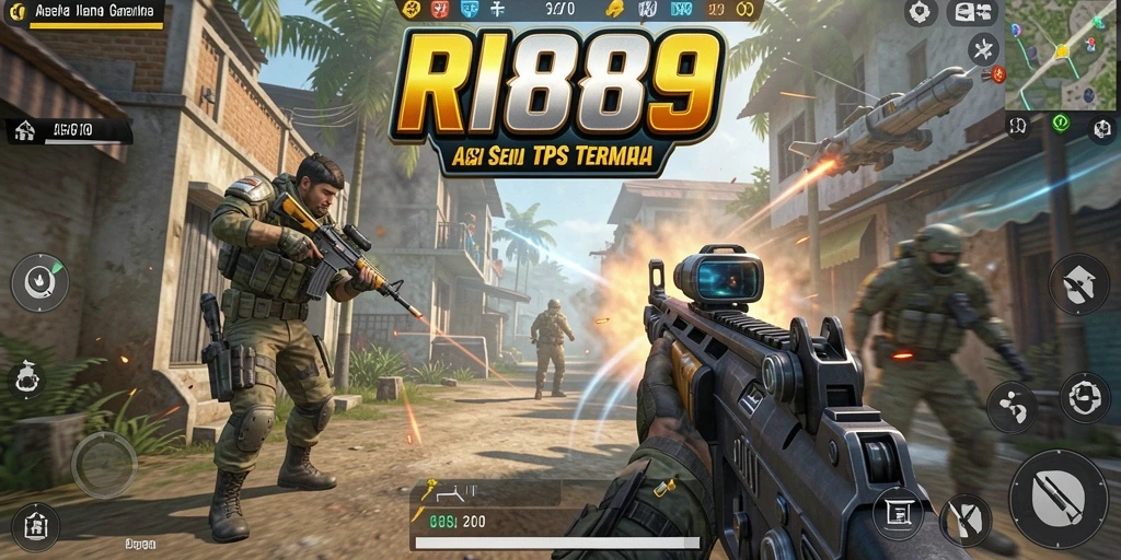 Gambaran mendebarkan dari intense gameplay RI889 dalam pertempuran TPS.