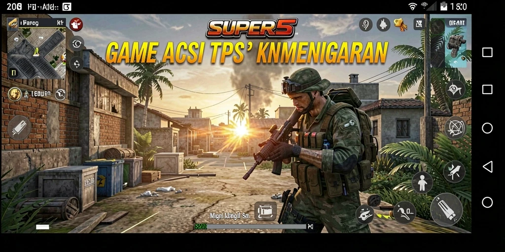 Tampilan gameplay <strong>SUPER5</strong> yang mendebarkan dan penuh aksi.
