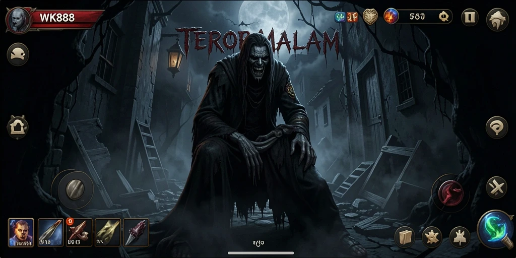 Gameplay menyeramkan yang penuh ketegangan dalam WK888.