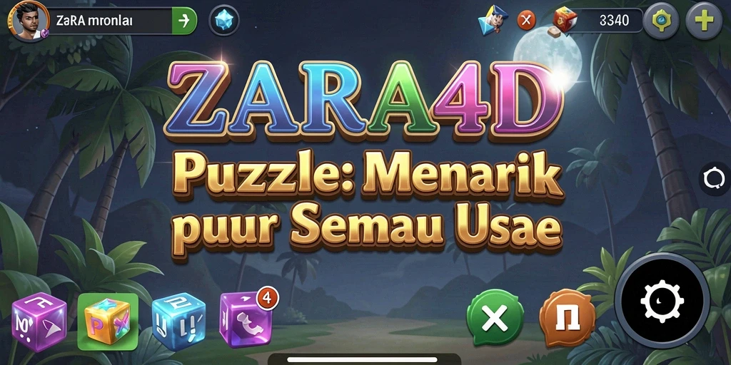 Tampilan gameplay seru di ZARA4D dengan berbagai teka-teki menarik.